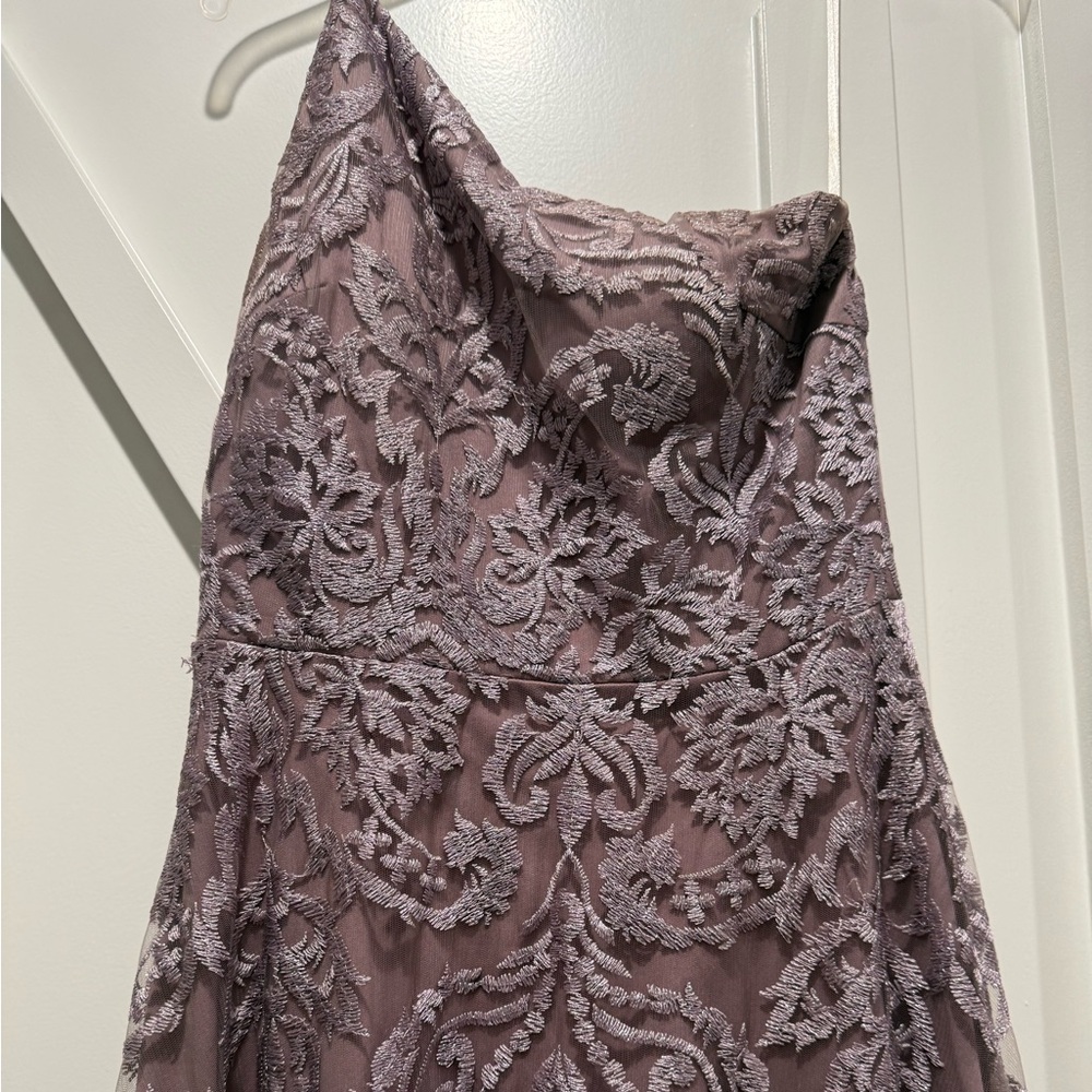 Elegant Lace Strapless Dress